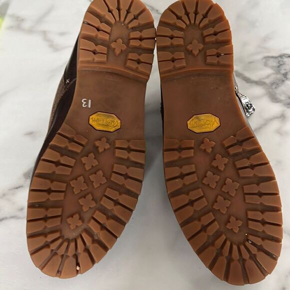 Men's Rag & Bone Anders Brown Leather Ankle Boots Size 13 - Picture 12 of 12